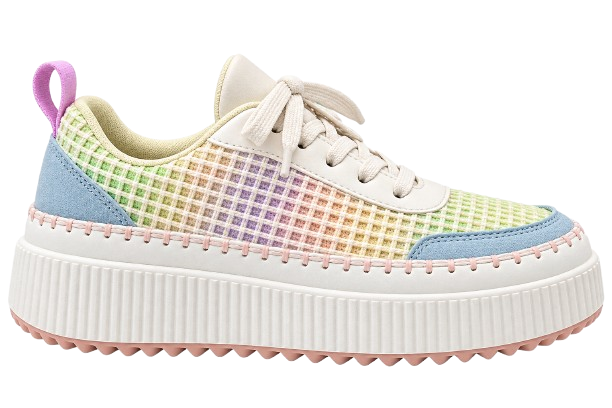 Pastel Woven Platform Sneakers image 1