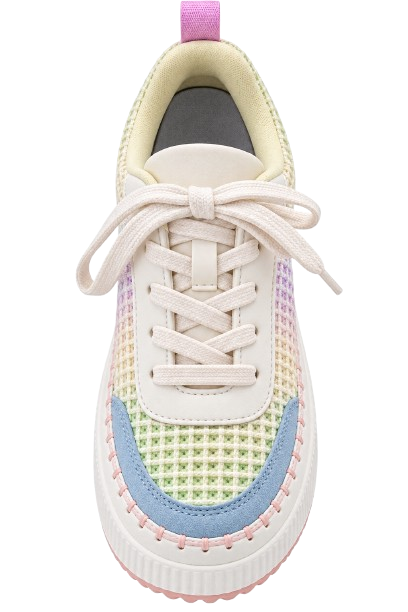 Pastel Woven Platform Sneakers image 2